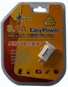 EASY POWER車用USB充電器-301A/PC048