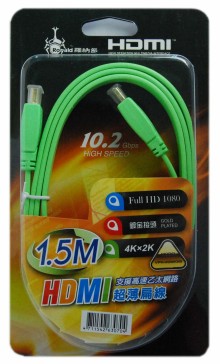 HDMI超薄扁線1.5米符合1.4板                                                                                              