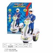 電動萬向二輪警車帶燈光音樂010A/84PN10