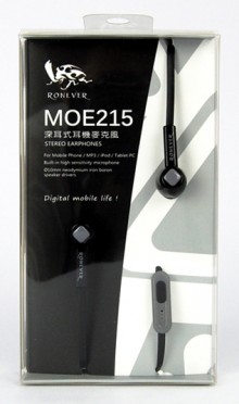 MOE215深耳式耳機麥克風(黑.綠)