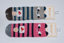貝柔貓造型止滑童襪HP5059