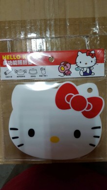 HELLO KITTY 矽膠隔熱墊-大頭紅.粉紅