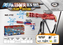 (大彈)電動連發水彈機關槍+手槍F7-C/8P