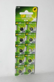 GP鈕型10入鹼性電池LR41