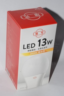 旭光13W LED燈泡/黃光