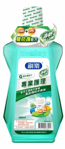 刷樂專業護理漱口水(清新)500ML