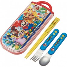 超級瑪利歐-筷子,湯匙,叉子三件盒裝組E30
