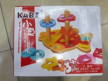 木製小魚套柱/24P