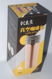 川本家真空咖啡杯400ML3色/40P