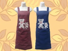 母子熊電繡圍裙-兩口
