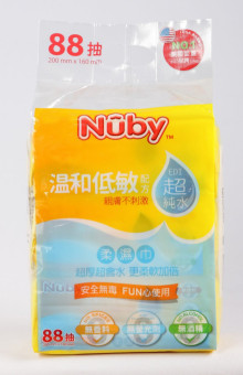 ＃O Nuby EDI超純水柔濕巾(88抽/3包)8P