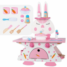 木製粉紅兔廚房MSN18004