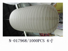 6吋冬瓜燈籠 空白燈籠 彩繪燈籠 直徑15cm