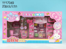 +盒裝粉紅兔冰箱+蘋果屋