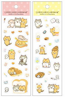 捲捲麵包貓 可愛小貼紙(2版)