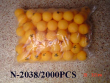 Y袋裝乒乓球140入/20P/E30黃色/彩色清裝