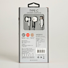 TYPE-C磁吸入耳式耳麥-白