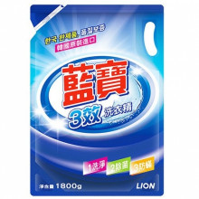 藍寶3效洗衣精-補充包-1800g/8P