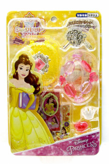 M 迪士尼公主 貝兒香水寶盒飾品組