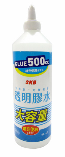 SKB 大容量透明膠水 500cc