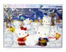 Hello Kitty&Dear Daniel 浪漫極地堆雪人 拼圖1000片
