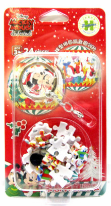 Mickey Mouse&Friends米奇與好朋友(11)立體球型拼圖鑰匙圈24片