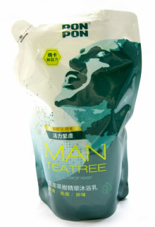澎澎茶樹沐浴乳補充包700G-綠