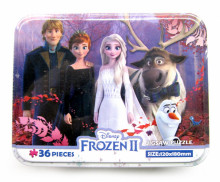 ◎ Frozen2冰雪奇緣2鐵盒拼圖36片