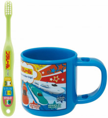 新幹線 牙刷杯+牙刷(3-5歲) 漱口杯.盥洗用品