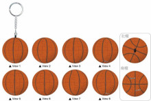 籃球立體球型拼圖鑰匙圈24片