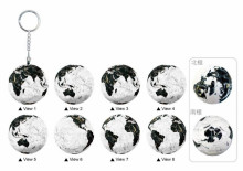 岩礦之星(地球)立體球型拼圖鑰匙圈24片