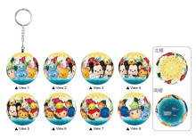 Disney Tsum Tsum (4)立體球型拼圖鑰匙圈24片