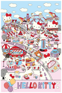 Hello Kitty開心遊樂園拼圖1000片