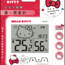 HELLO KITTY日式大螢幕溫濕度計