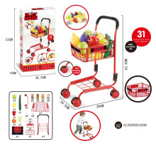 ***水果超市紅色購物車168-10/18PE35