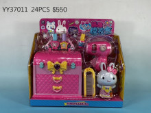 粉紅兔萌趣梳妝盒37011/24P