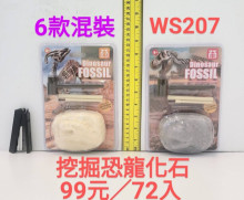 膠卡裝挖掘恐龍化石WS207/72P