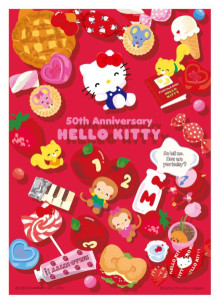 Hello Kitty【50周年】點心派對拼圖108片
