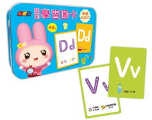 忍者兔認知學習圖卡：字母ABC