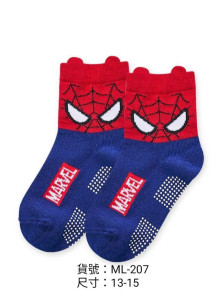 蜘蛛人系列造型短襪13-15CM