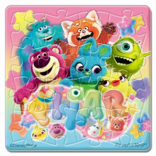 Disney Pixar Fluffy【甜夢系列】星星雲拼圖磁鐵16片-透明(方)