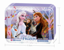 Frozen2冰雪奇緣2(2)鐵盒拼圖36片