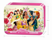 Disney Princess 公主鐵盒拼圖36片