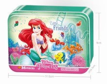 Disney Princess 小美人魚(2)鐵盒拼圖36片