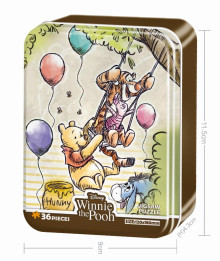 Winnie The Pooh 小熊維尼(2)鐵盒拼圖36片