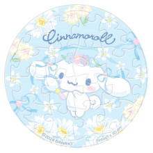 Cinnamoroll 大耳狗【花朵系列】小雛菊拼圖磁鐵16片(圓)