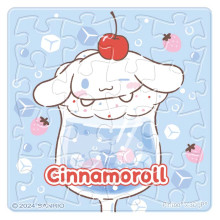 Cinnamoroll 大耳狗【氣泡水系列】莓果蘇打拼圖磁鐵16片-透明(方)