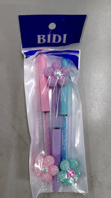 水晶花樹脂圓珠筆 3支/包/24=20=480P