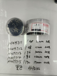 1號12只裝非標黑色長尾夾51MM