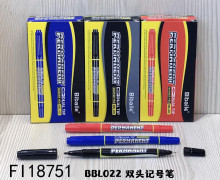 雙頭12支裝記號筆 3色混裝 粗/細
